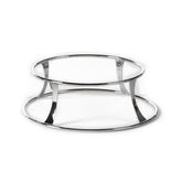 Metal Riser & Plate Covers dia.12" h:4.25" Round Silver Stainless Steel Riser